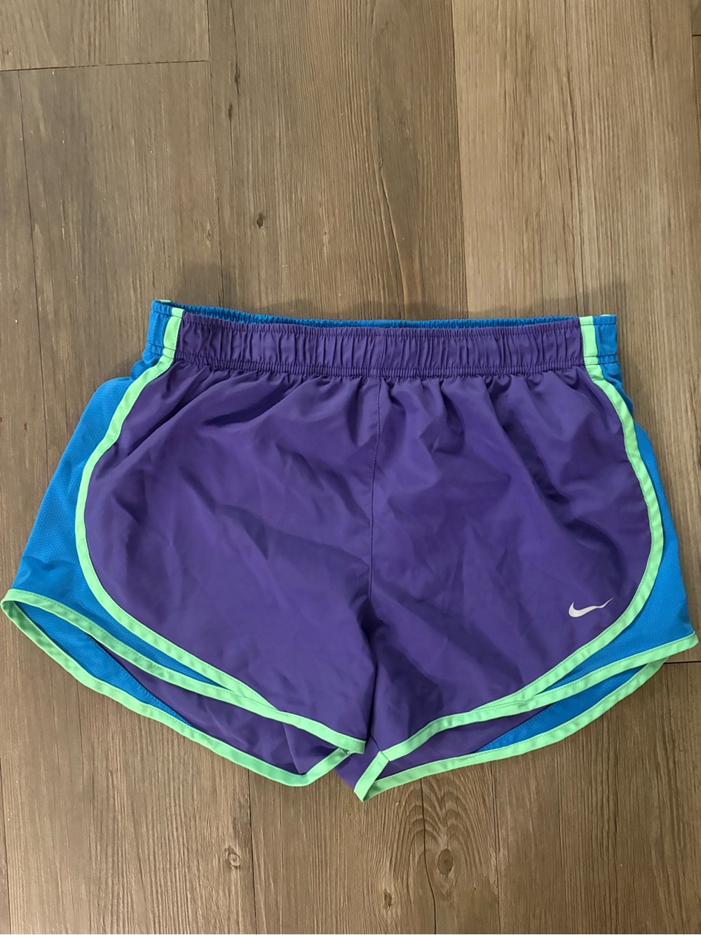 Nike Purple Multicolored Dri-Fit Women’s Athletic Shorts
